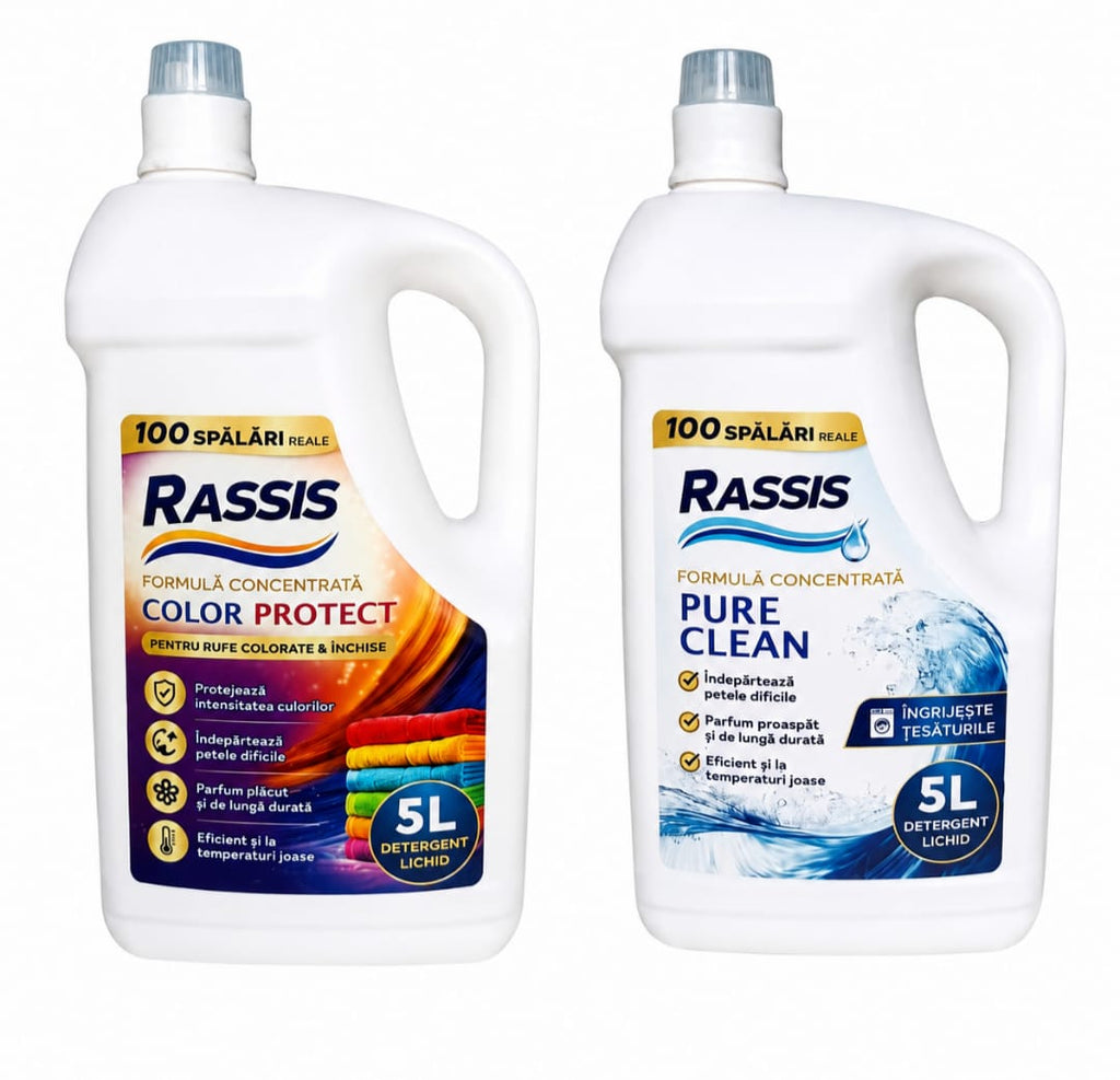 Pachet RASSIS Clean & Protect – 200 Spălări pentru Haine Perfect Curate