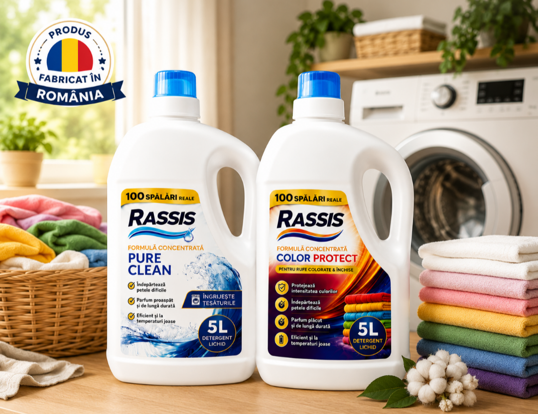 Pachet RASSIS Clean & Protect – 200 Spălări pentru Haine Perfect Curate