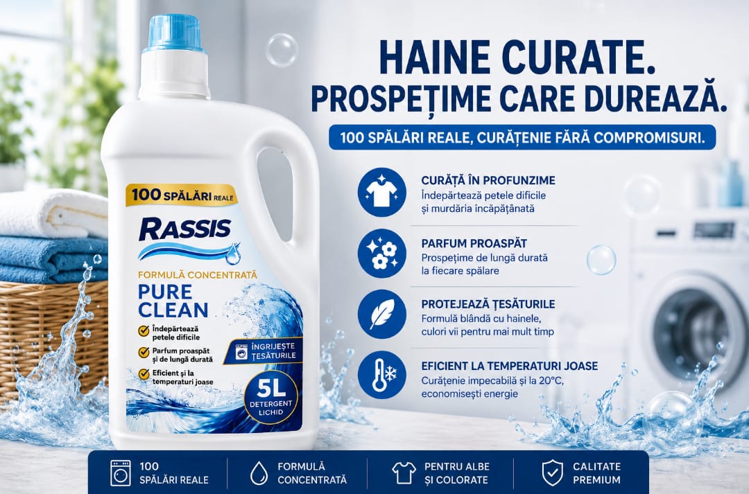 RASSIS Pure Clean Detergent Lichid 5L-100 Spălari